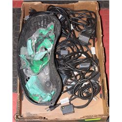 BOX WITH NEW WATER FOUNTAIN PUMPS AND ACCESSORIES