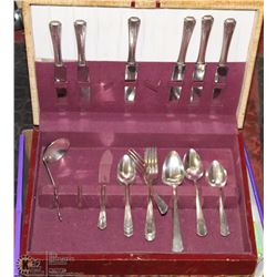 ESTATE "SILVERWARE " CHEST WITH CONTENTS SILVER