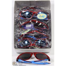CASE OF OAKLEY REPLICA SUNGLASSES RED & BLUE