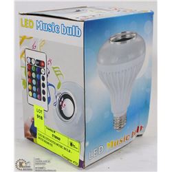 LED BLUETOOTH MUSIC BULB - WITH REMOTE