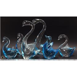 SET OF 6 SWAN DECOR (HEAVY PIECES)