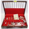 Image 1 : 39PC DOUBLE WM A ROGERS CUTLERY SET  IN WOOD