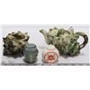 Image 1 : SEASHELL CERAMIC TEAPOT AND SUGAR BOWL WITH A