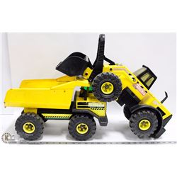 TONKA DUMP TRUCK AND TONKA LOADER PLASTIC