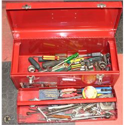MED TOOL BOX FULL OF TOOLS
