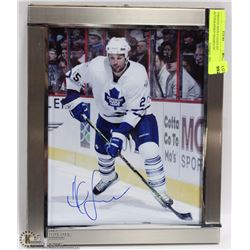 TORONTO MAPLE LEAFS #25 AUTOGRAPHED FRAMED PIC