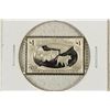 Image 1 : 13.4 GRAM STERLING SILVER INGOT 1898 US $1