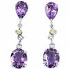 Image 1 : Natural Amethyst 30 Carats Earrings