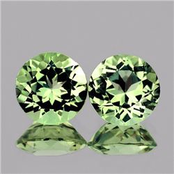 Natural Green Tea Color Amethyst Pair 12.00 MM - VVS