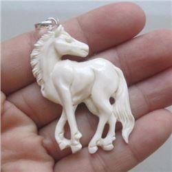 Hand Craved Horse Pendant