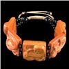 Image 1 : Natural Stone Hand Carved Snake Bracelet