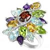 Image 1 : Natural Multi Gemstone Ring