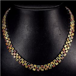 Natural Fancy Sapphire 725 Carats Necklace