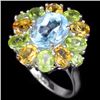 Image 1 : Natural Multi Gemstone Ring