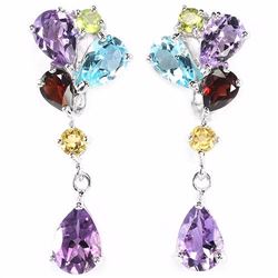 Natural Multi Gemstone EarRing