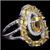 Image 2 : Natural Yellow Citrine Ring