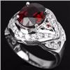 Image 2 : NATURAL RED SPESSARTITE GARNET Ring