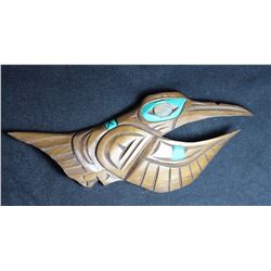 West Coast Native Hand Carved Hummingbird