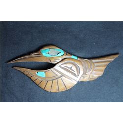 West Coast Native Hand Carved Hummingbird