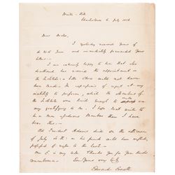 July 6, 1826 EDWARD EVERETT’s Letter Reports on JOHN ADAMS Death on July 4th!
