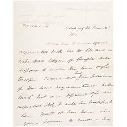 1836 MARTIN VAN BUREN ALS as Vice President to U.S. UK Minister Andrew Stevenson