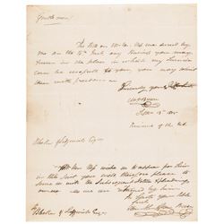 1805 MARTIN VAN BUREN Autograph Letter Signed With Half-Brother, James Van Alan