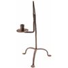 Image 2 : c. 1700s Colonial American Hand-Forged Blacksmith Made Rushlight Candleholder
