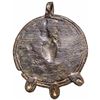 Image 2 : 1770 to 1820 Rare Fur Trade Good Luck Cast TURTLE Amulet With Its Original Loop