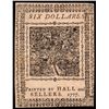 Image 2 : Continental Currency, May 20, 1777 Six Dollars First THE UNITED STATES Issue AU