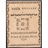 Image 2 : Colonial Currency North Carolina. August 8, 1778 Four Dollars. Gem Uncirculated