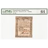 Image 3 : Colonial Currency, October 25, 1775 Pennsylvania 1s Note PMG Choice UNC-64