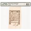 Image 3 : Colonial Currency, Rhode Island 1786 One Shilling PMG Choice Uncirculated-63 EPQ