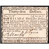Image 1 : Colonial Currency, Virginia May 7, 1781 $35 Note PCGS New-62