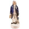 Image 1 : Benjamin Franklin Staffordshire Figure Titled: GL (General) Washington in Error!