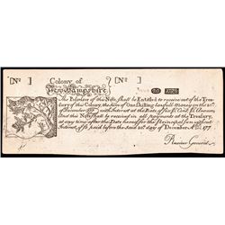 Paul Revere Engraved June 20, 1775 New Hampshire Note (c. 1850) Cohen Reprint