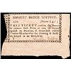 Image 1 : 1781-Dated Revolutionary War, Simsbury Bridge Lottery Ticket (Connecticut)