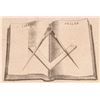 Image 5 : Exceedingly Rare 1852 Lithograph WASHINGTON AS A FREEMASON Published JW Clayton