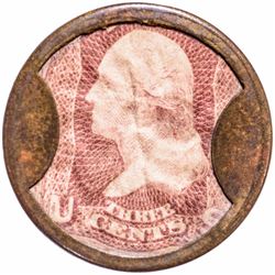 Encased Postage Stamps, 3¢, AYER’S SARSAPARILLA. Small AYER’S Type
