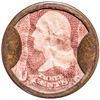 Image 1 : Encased Postage Stamps, 3¢, AYER’S SARSAPARILLA. Small AYER’S Type