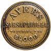 Image 2 : Encased Postage Stamp, Three Cents. AYER’S SARSAPARILLA, Large AYER’S Type