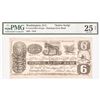 Image 3 : 1837 Washington, DC HUMBUG GLORY BANK 6 Cents Political/Satirical Note PMG VF-25