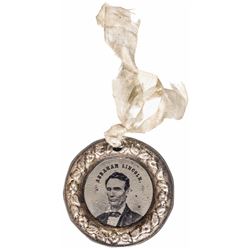 1860 Presidential Campaign Beardless Abraham Lincoln + Hannibal Hamlin Ferrotype