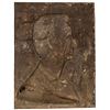 Image 2 : ABRAHAM LINCOLN Portrait Cast In Bronze Massive 22 x 16 Inch Building Display