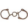 Image 2 : c. 1760 Colonial Set of Iron Slave Wrist Shackles measures about 10 inches long