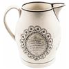 Image 2 : Historic Liverpool Creamware Pitcher - Washington Securing Liberty to America