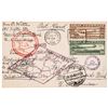 Image 1 : Airmails Scott C13 + C14 Graf Zeppelin First Europe Pan-America Flight Postcard