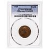 Image 3 : 1723 Wood's Hibernia Farthing. D:G: REX. Type. 11 Harp Strings. PCGS MS-63 BN