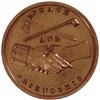 Image 2 : Gem 1849 ZACHARY TAYLOR INDIAN PEACE MEDAL, Bronze 76mm Julian IP-27