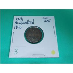 1940 Newfoundland One Cent