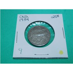 1934 Canada Quarter